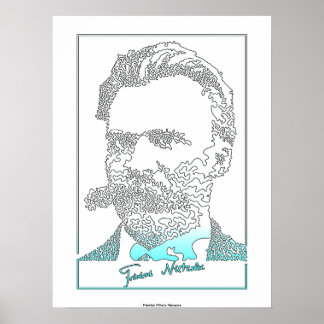 Friedrich Nietzsche. German philosopher [010] Poster