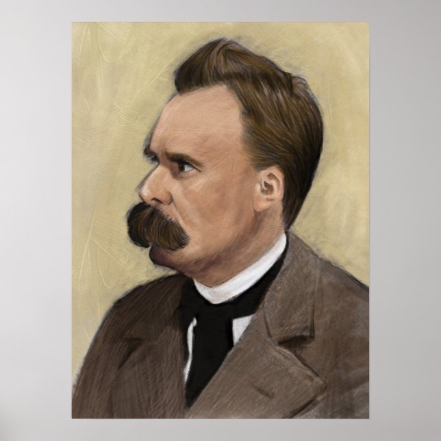 Friedrich Nietzsche, German Philosopher Poster (Front)