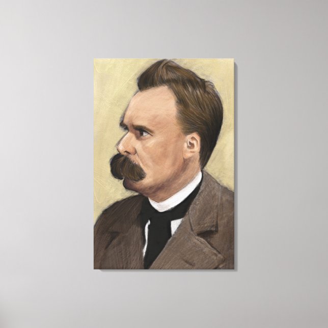 Friedrich Nietzsche Philosophy Fine Art Box Canvas Print (Front)