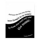 Friedrich Nietzsche poster citation noir et blanc