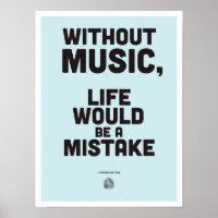 Friedrich Nietzsche Quote - Poster