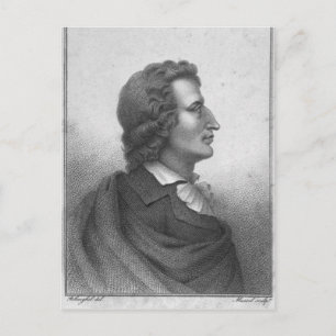 Friedrich Schiller engraved by Massol Postcard