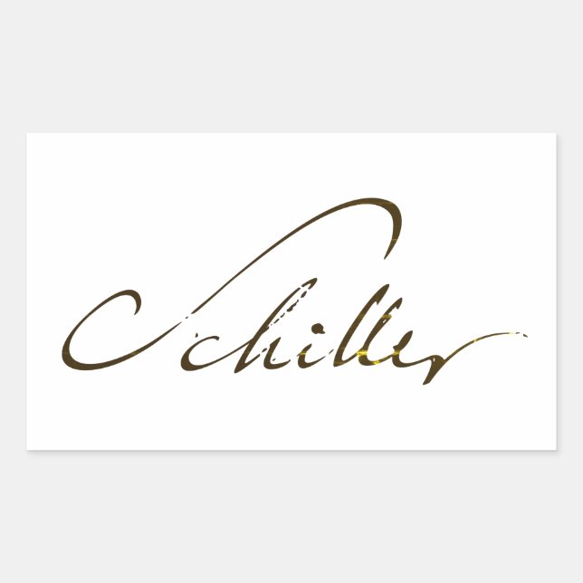 Friedrich Schiller Signature Sticker (Front)