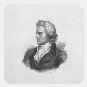 Friedrich Schiller Square Sticker