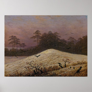 Friedrich - Snow Cage With Raven Poster