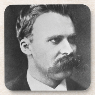 Friedrich Wilhelm Nietzsche (1844-1900) 1873 (b/w Coaster