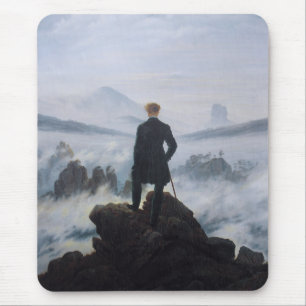 Friedrich's Wanderer above the sea of fog Mouse Pad