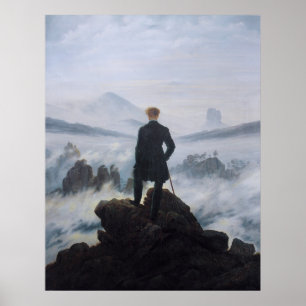 Friedrich's Wanderer above the Sea of Fog Poster