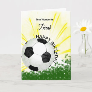 Friend Birthday Soccer Card