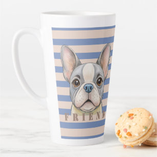 Friend Bulldog Latte Mug
