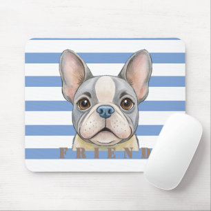 Friend Bulldog Mouse Pad