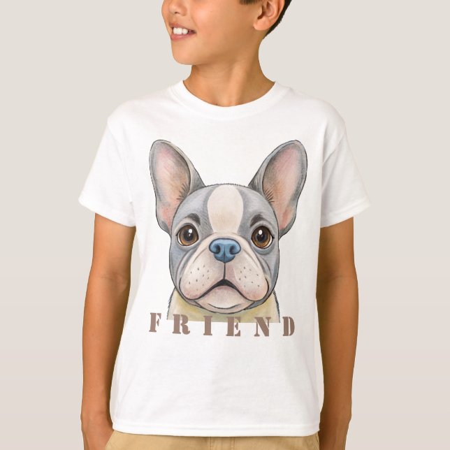 Friend Bulldog T-Shirt (Front)
