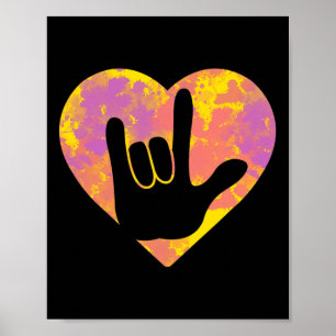 Friend Cute American Sign Language Pride Deaf Awar