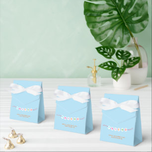 Friend cute friendship bracelet Valentines blue Favor Box