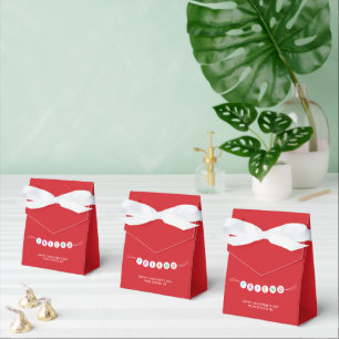 Friend cute friendship bracelet Valentine's red Favor Box