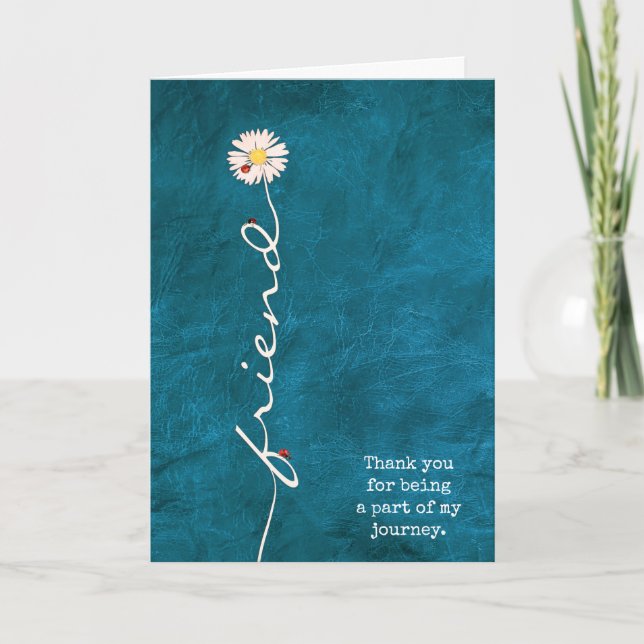 Friend Daisy with Ladybugs Card (Front)