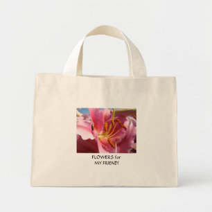 FRIEND GIFTS Lilies Tote Bag Flower for my FRIEND!