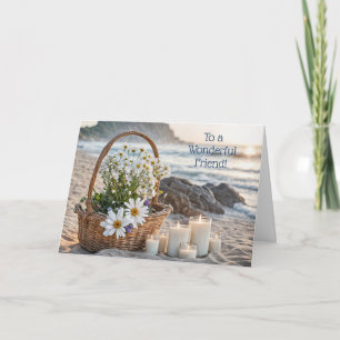 Friend Happy Mothers Day Coastal Beach Card