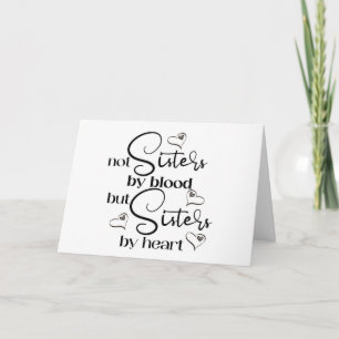 FRIEND & MY SISTER BY HEART FOREVER BIRTHDAY  CARD