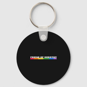 Friend Of Dorothy Rainbow Pride Quote Tank Top Keychain