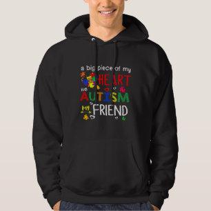 Friend Piece Heart Puzzle Autism Awareness Hoodie