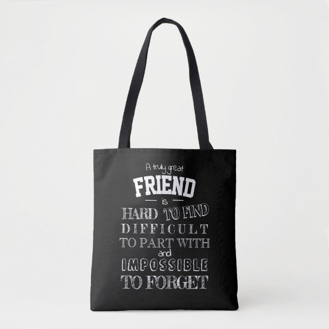 Friend Thank you Appreciation Gift script bff Tote Bag (Front)