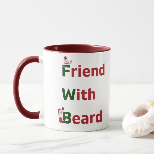 Friend With Beard     Mug (With Donut)
