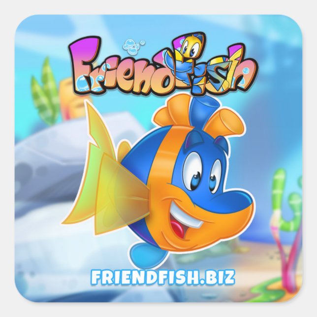 FriendFish caricature autocollants de poisson (Devant)