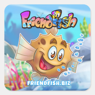 FriendFish caricature autocollants de poisson