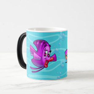 FriendFish cartoon fish Magic Mug