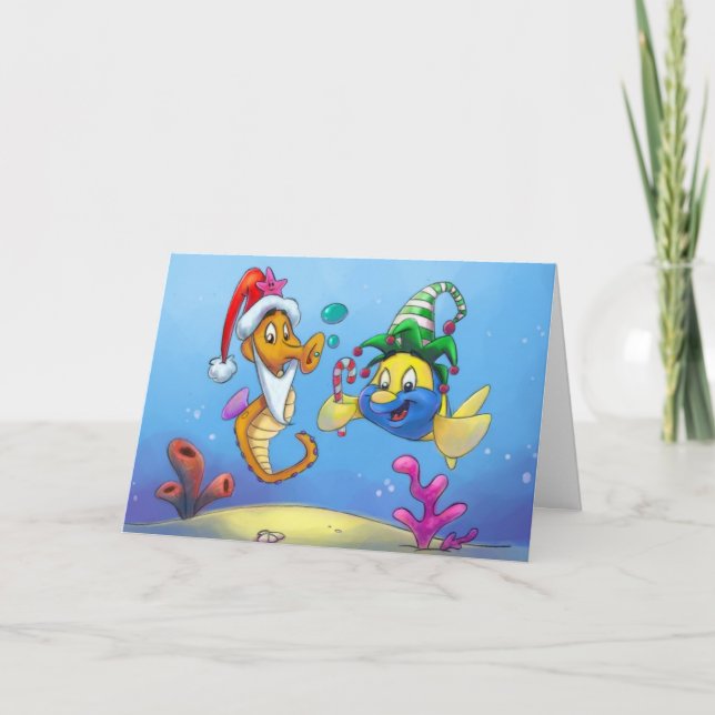 FriendFish Christmas Holiday Card (Front)