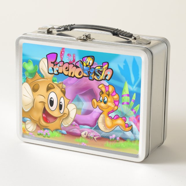 FriendFish Lunchbox cartoon fish  (Front)