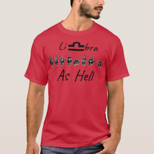 FRIENDLY AS HELL LIBRA ASL Sign Language Design T-Shirt