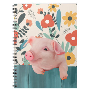 Friendly Baby Pig   Cute Baby Animal Notebook