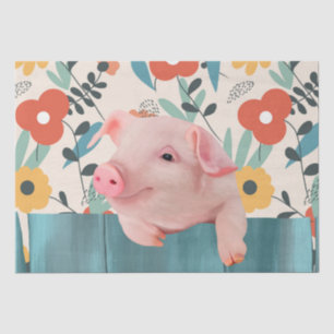 Friendly Baby Pig   Cute Baby Animal Tissue Paper