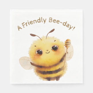 Friendly Bee Lunch Napkins