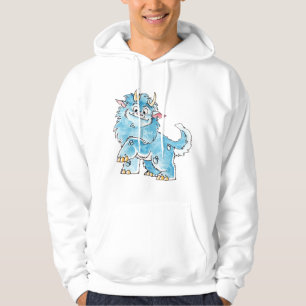 Friendly Blue Monster Hoodie