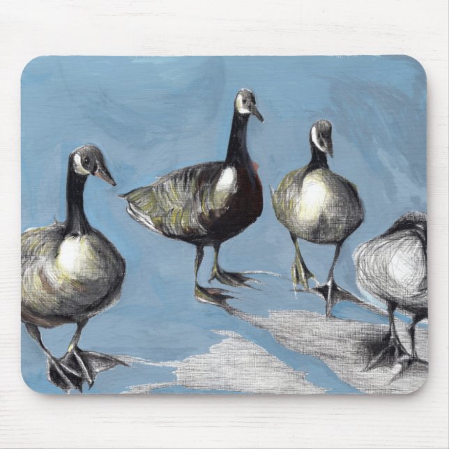 Friendly Canada Geese 2012 Mouse Pad (Front)
