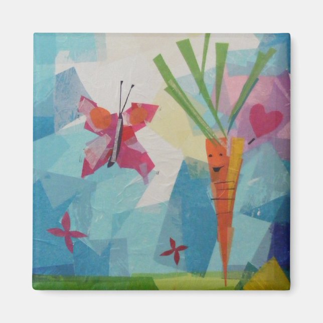 Friendly Carrot Magnet (Front)