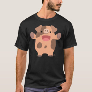 Friendly Cartoon Pig T-shirt