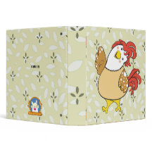 Friendly Chicken 3-Ring Binder