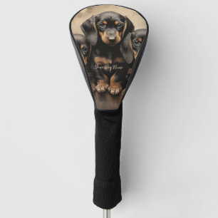 Friendly Dachshund Puppy Dogs  001 - Raimon Paladi Golf Head Cover