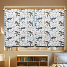 Friendly Dinosaurs in Cars Pattern Nursery
