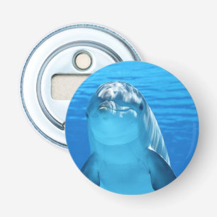Friendly Dolphin Photo Bottle Opener