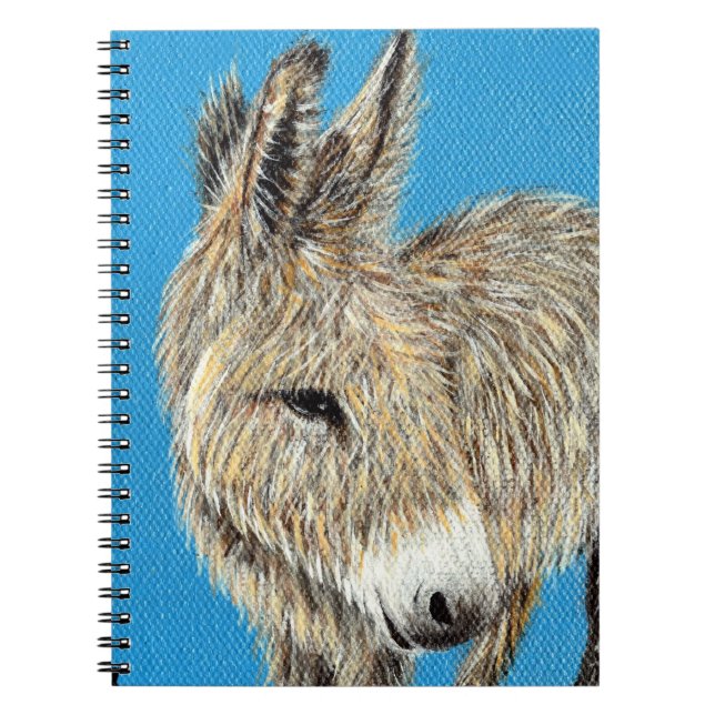 Friendly Donkey Painting Notebook (Front)