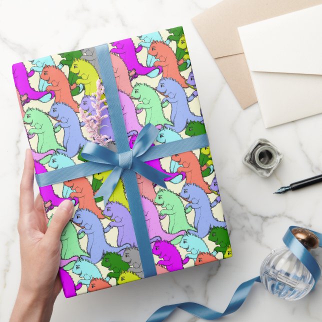 Friendly Dragons Wrapping Paper (Gifting)