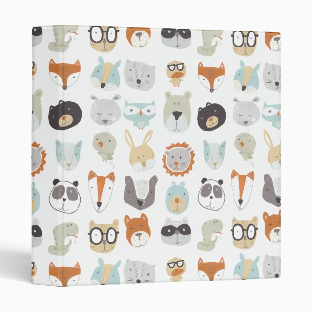 Friendly Faces | Cute Animal Portraits Binder (Front/Spine)