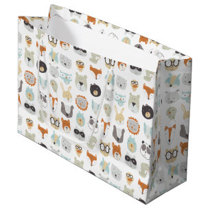 Friendly Faces   Cute Animal Portraits Large Gift Bag