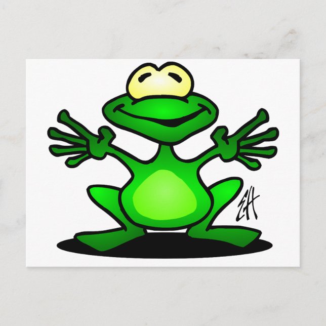 Friendly Frog Postcard (Front)
