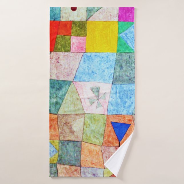 Friendly Game, Paul Klee Bath Towel (Bath Towel)